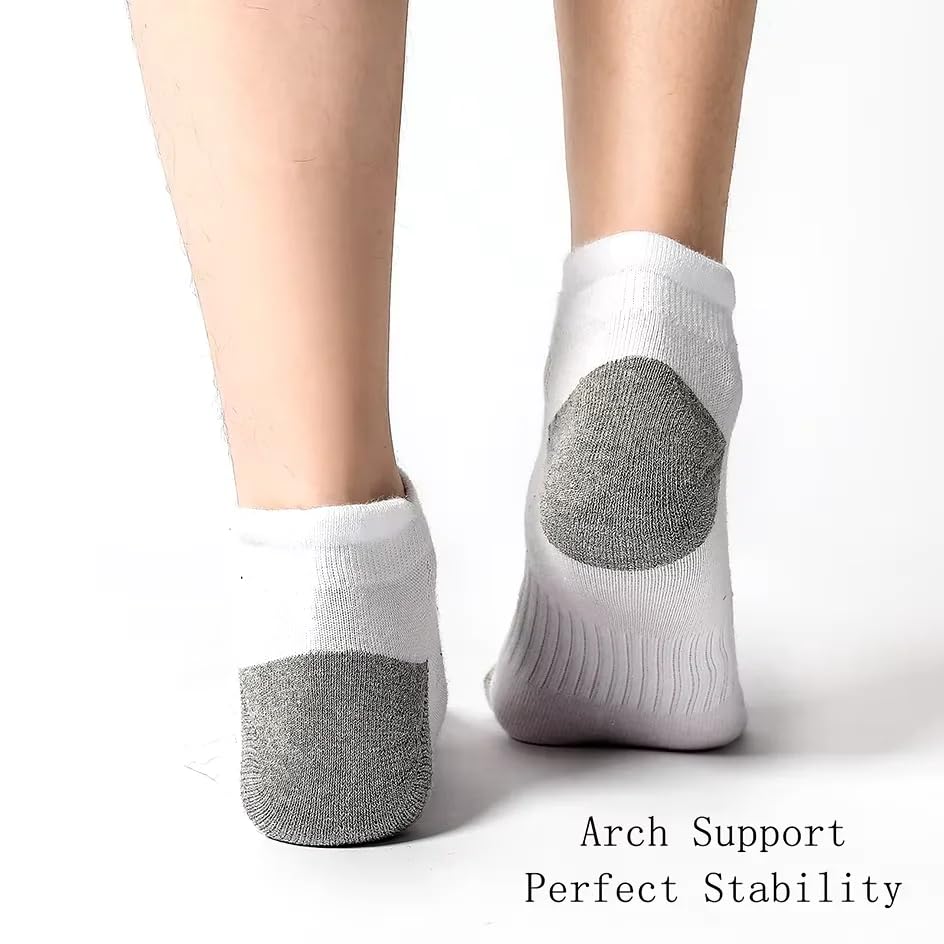 Men's/Women's 3-10 Pairs Cushion Extra Low-Cut Socks, Polyester Cushion Low Cut Ankle Sock, Running Socks for Summer4