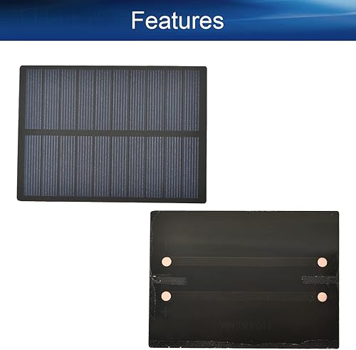 Miniatura 7 de Bettomshin 1 unidad de mini paneles solares de 5 V 2.5 W, células solares policristalinas, módulo de panel micro solar para juguetes eléctricos