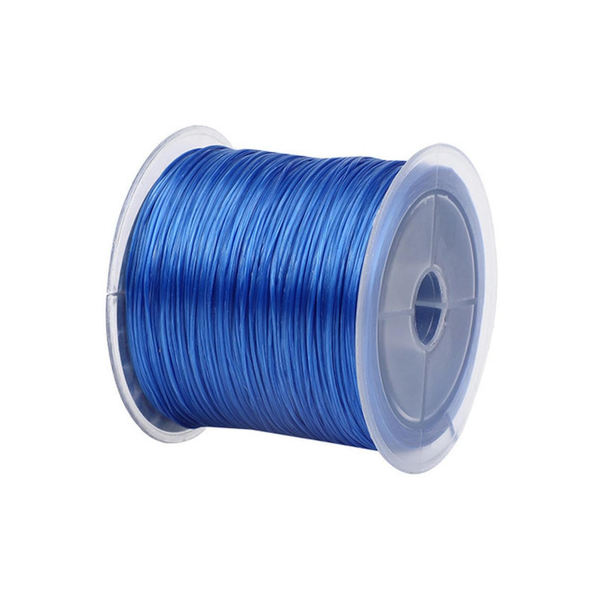 50-500 mètres de cordon de perles hautement élastique, élastique transparent pour la fabrication de bracelets, bande élastique pour accessoires de couture, bracelet, perles-bleu clair-500M
