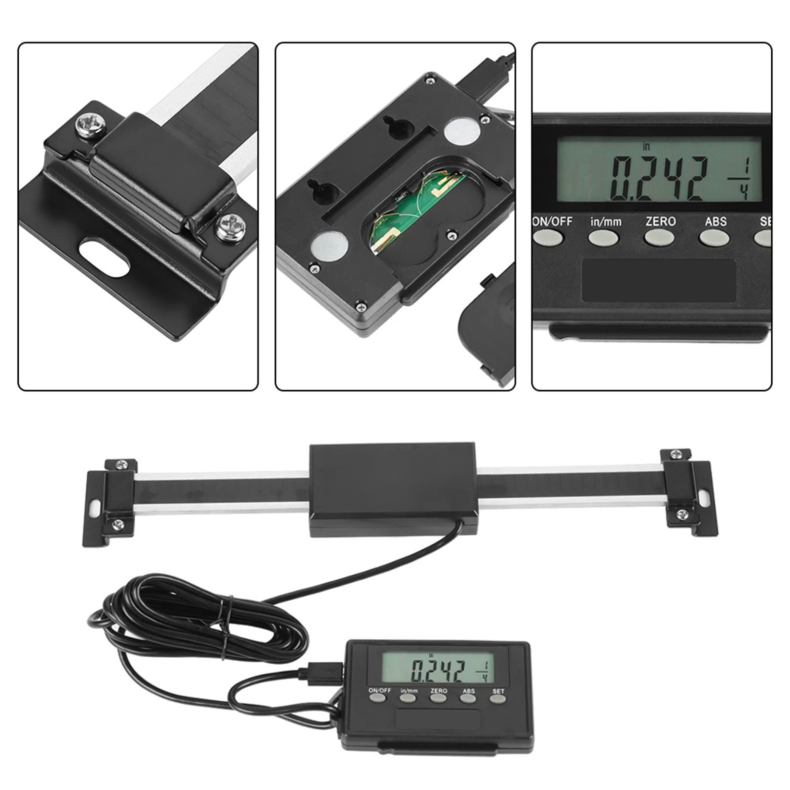 Lettura digitale, 0-150mm Digital Readout DRO Remote LCD per fresatrici o torni (0-150mm)