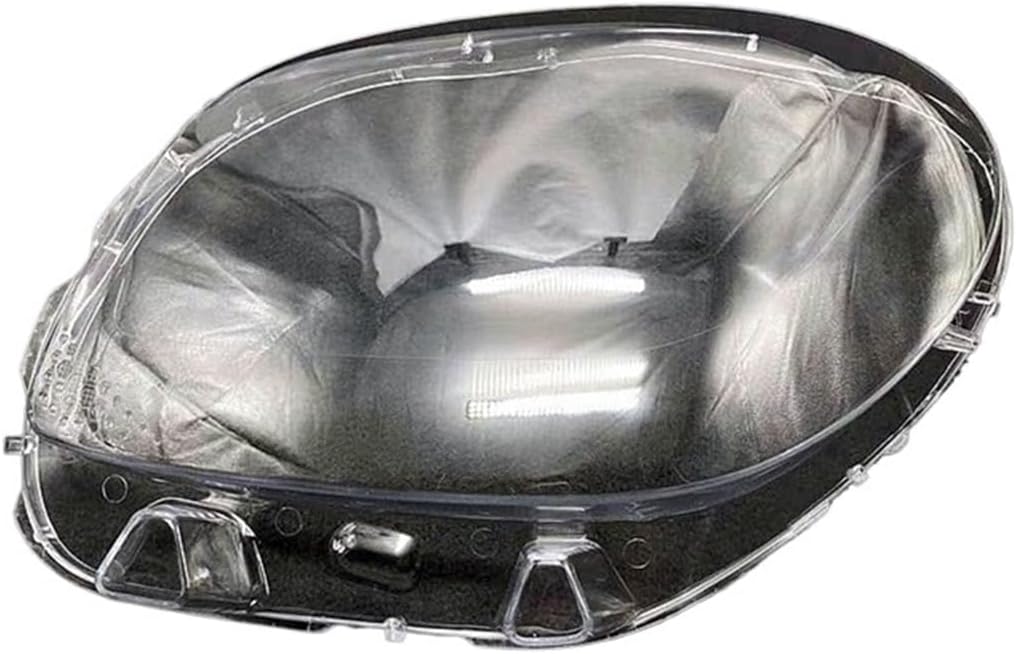 Head lamp Cover Compatible for Mercedes for Benz Smart For two For four 2016~2019 Front Transparent PC Lampshade Headlight Shell Lens Plexiglass(A Piar)
