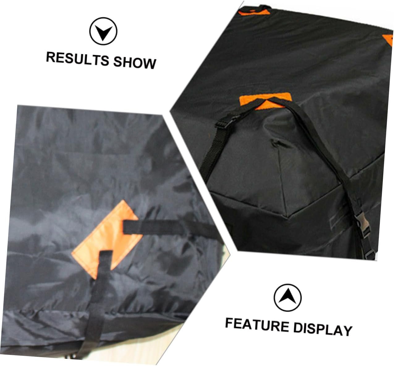 Cabilock Car Roof Bag Oxford High Capacity Vehicle Cargo Carrier with Anti-Skid Pad Foldable Design Luggage Storage for SUV Camping Travel