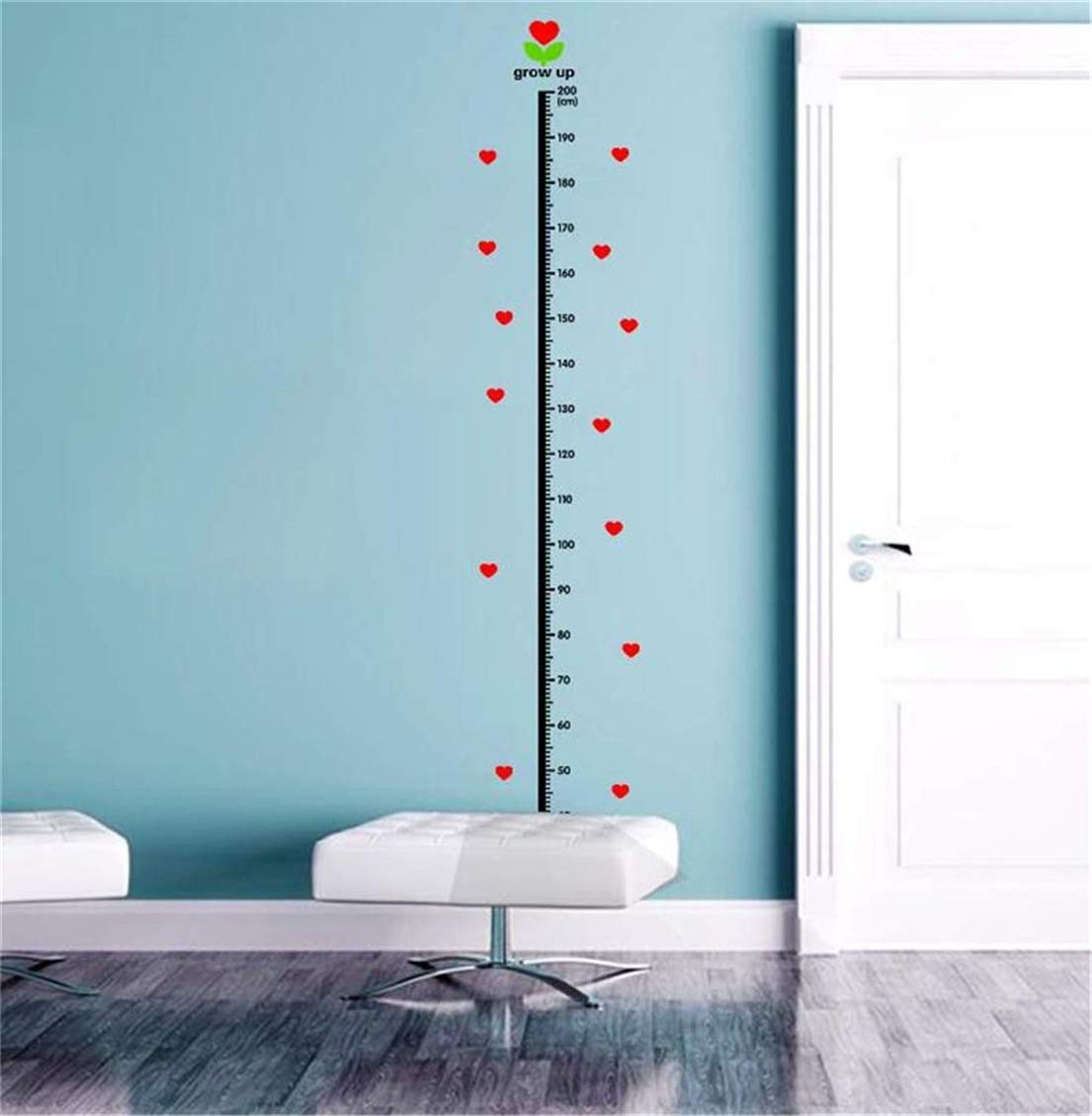 Childrens Growth Chart Wall Ruler PULABO Kids Growth Chart Ruler - Wall ...