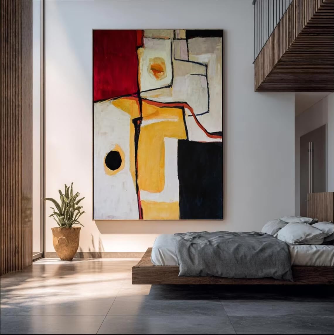DFZEWKI Neutral Textured Abstract Minimalist Modern Wall Art Beige White Canvas Art for Living Room Bedroom Decor(30x40cm(12x16in)/No frame)