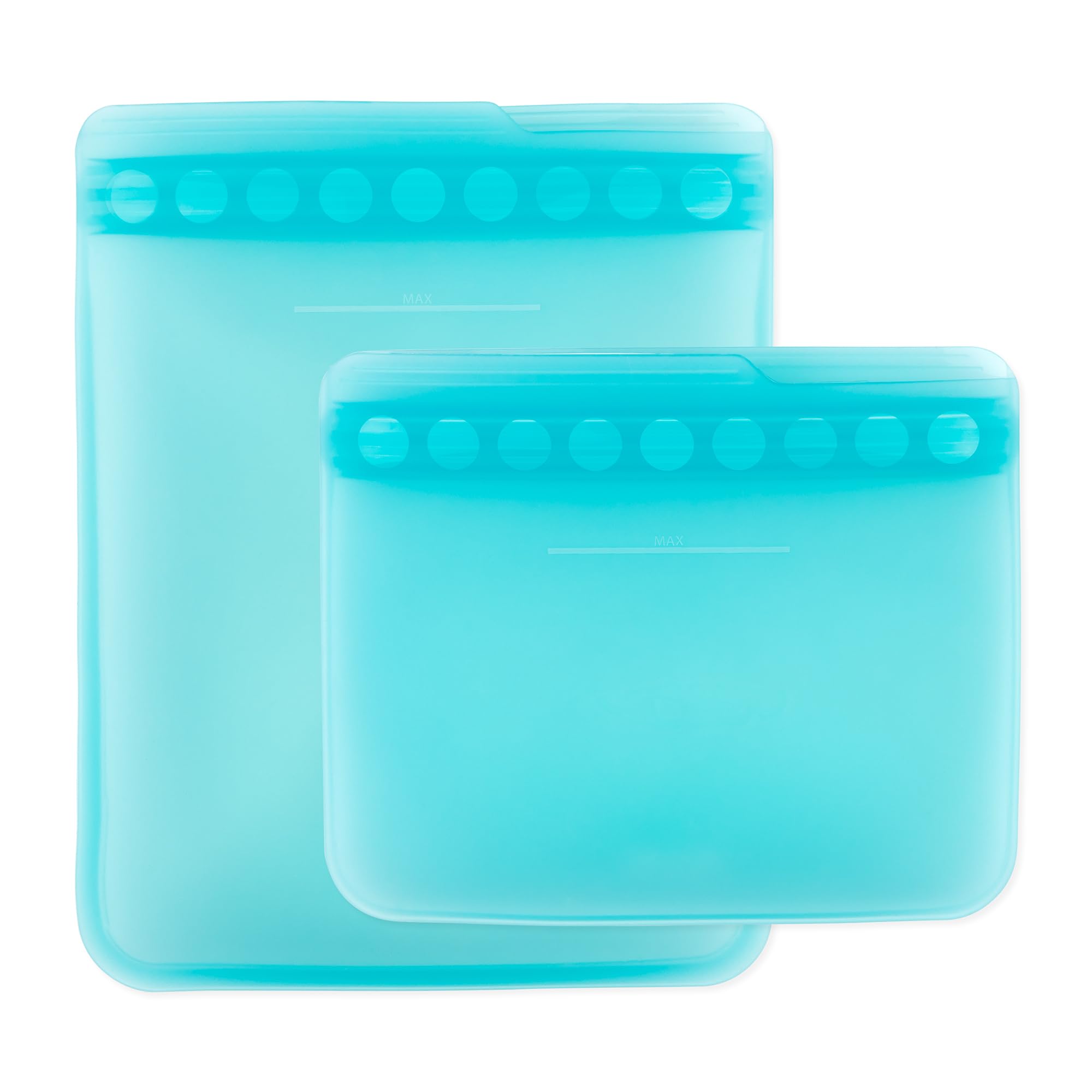 Sac de stockage en silicone Bumkins bleu pour la préparation des repas et pique-nique