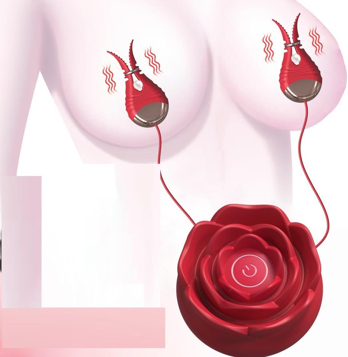 Strong Vibrating Nipple Clamps Nipple Toys for Women Couples BDSM Restraints Breast Clips Female Sexual Pleasure Sex Toys Flirting Stimulate for Adult Play