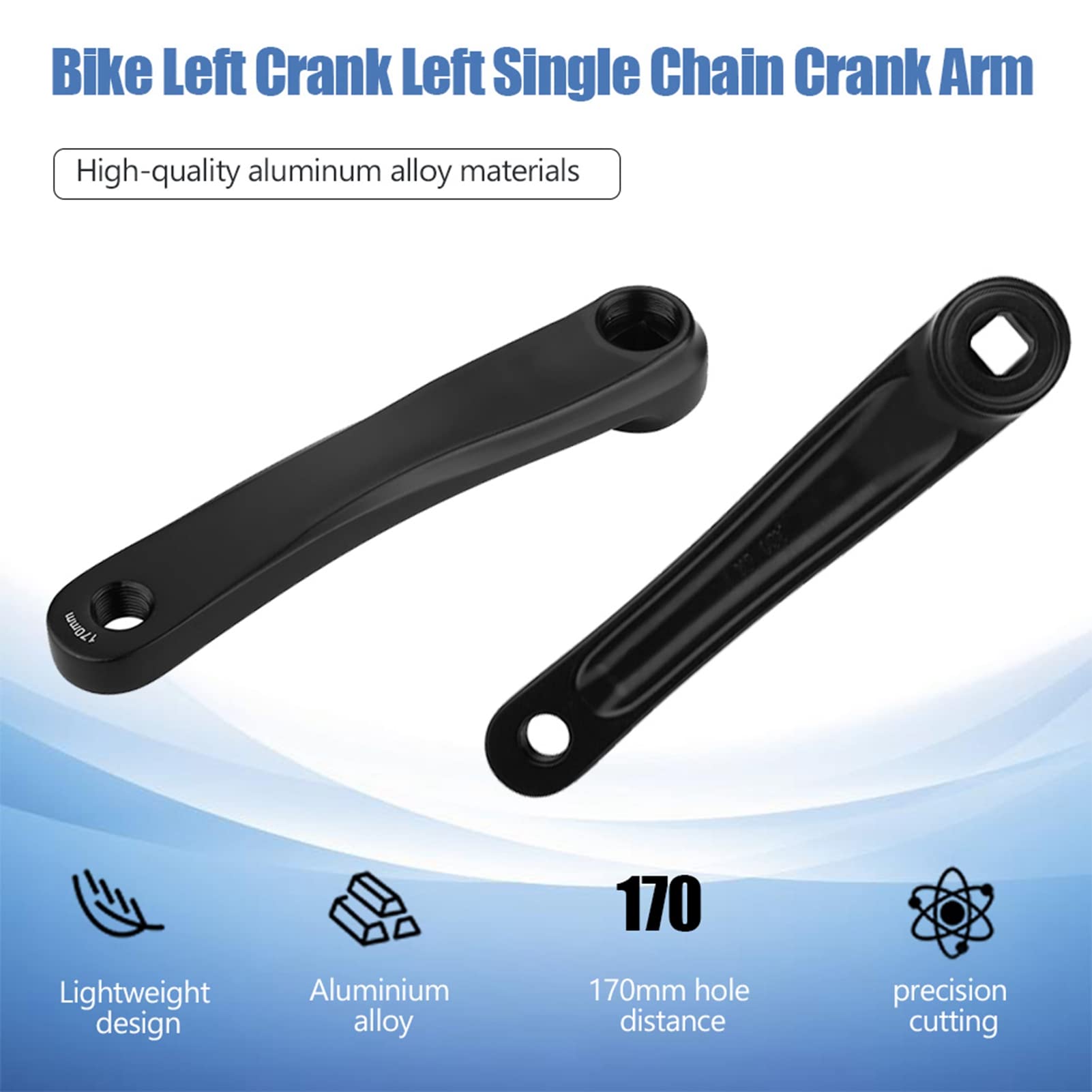 Amazon.co.jp: ペダルアームクランク 170mm 自転車クランクアーム