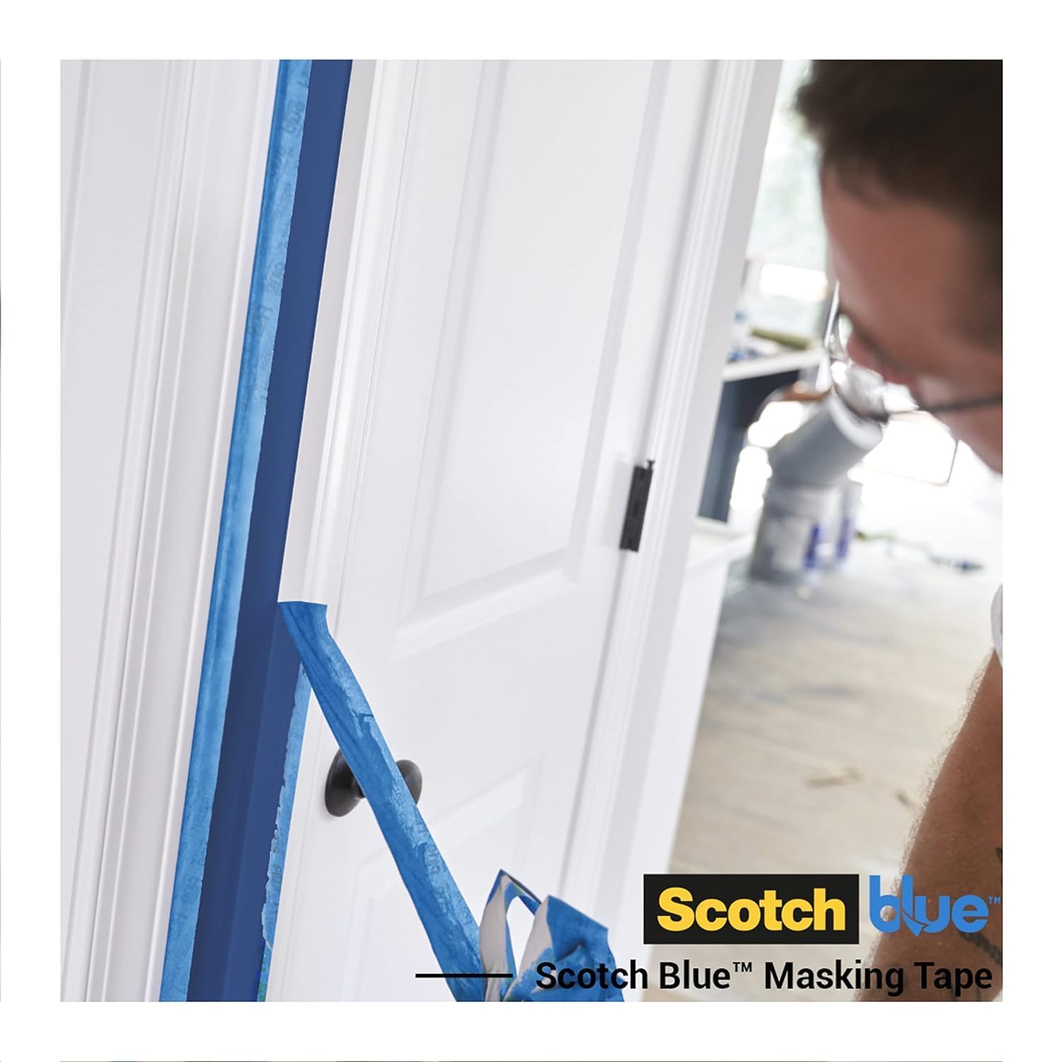 ScotchBlue Ruban de Masquage Multi-Surfaces 36 mm x 41 m 4 Rouleaux Adhésif Peinture Intérieur Extérieur 70% PEFC