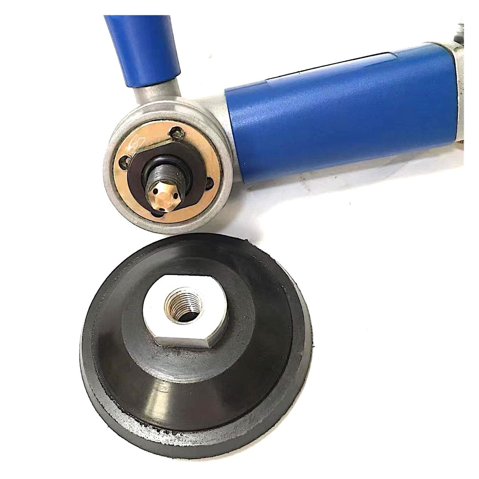 Lijadora de Chorro de Agua neumática de Escape Trasero Almohadilla de Respaldo de 4 ", Amoladora húmeda Duradera Posición de manija Doble for usuarios de Mano Izquierda