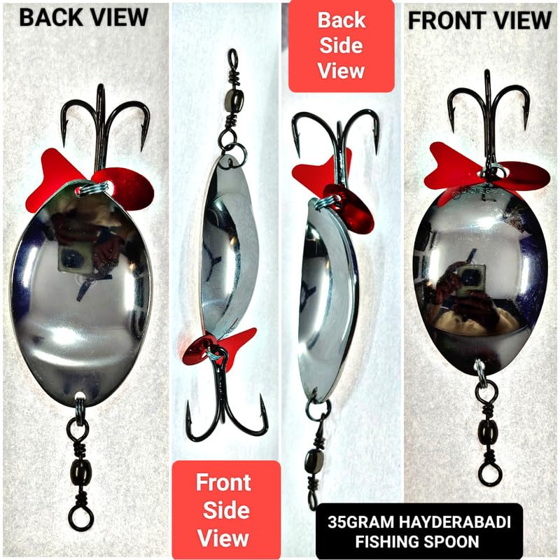 35GRAM Fishing Spoon HAIDERABADI 1PCS lukana Fishing Spoon 2
