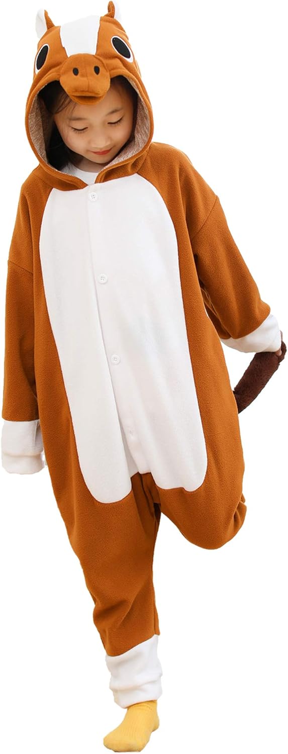 Kids Animal Onesie Pajamas Halloween Costume Cosplay Sleepwear - Image 4