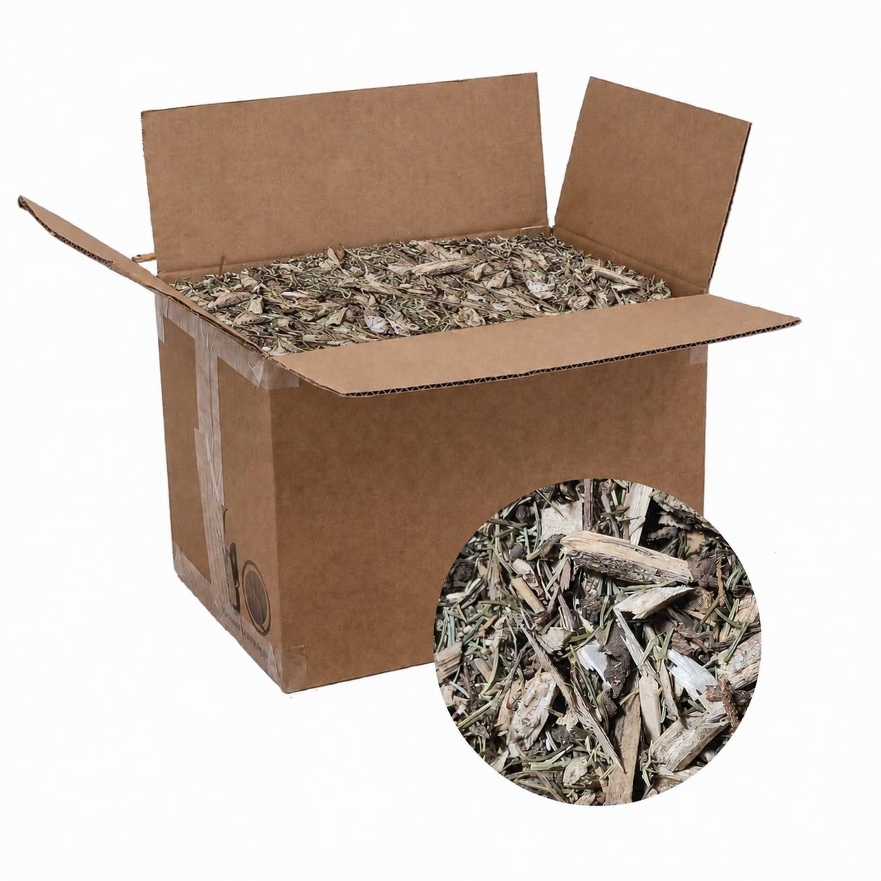 Jumbogras 10 x Waldboden grün, trocken für Kleintiere, natürliche Einstreu für Hasen, Kaninchen, Hamster, Meerschweinchen, Hühner, Wachteln im 20 Liter Karton | Waldboden grün, trocken