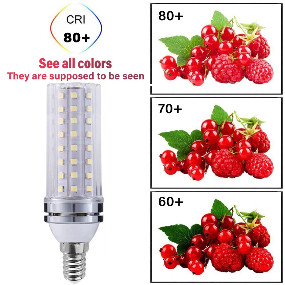 RYTM Lampadine LED, lampadina a mais con base E12/E14, 16 W 1000 LM, 20 W 1300 LM, equivalente a 160/200 Watt, 3000 K 4000 K 6000 K Non dimmerabile CA 85 V ~ 265 V (confezione da 10)