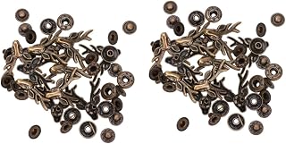 ABOOFAN 20 Conjuntos De Kits De Ornamento Botões De Costura Botões De Pressão De Bronze Prendedor De Botão De Pressão De Metal Prendedor De Coruja Para Roupas Acessórios De Artesanato