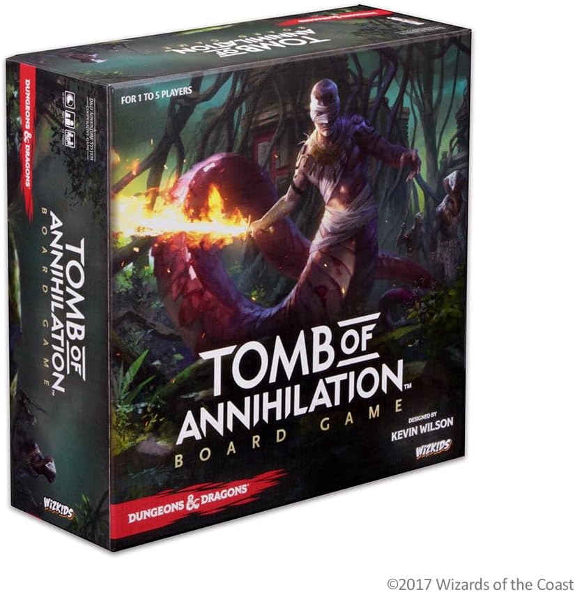 Wiz Kids | D&D Tomb of Annihilation | Board Game | Ages 14+ | 1 to 5 Players | 60 Minutes Playing Time