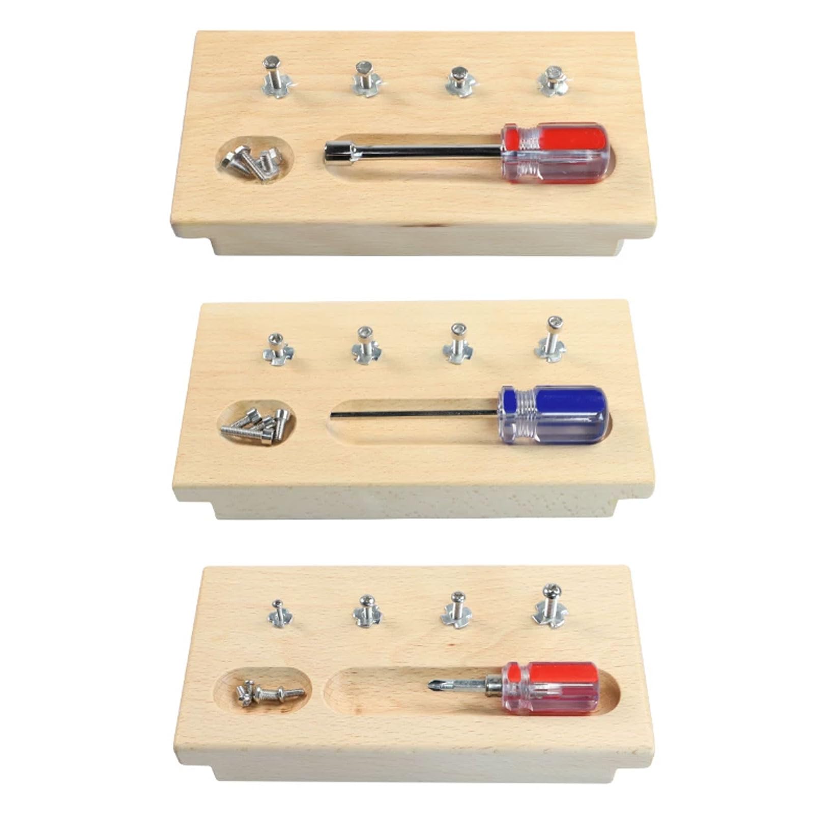 Set Tavole cacciavite Legno Montessori