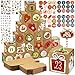 Produktbild Frasheng 24 Adventskalender Boxen, 2024 DIY Adventskalender zum Basteln,Adventskalender Selber Befüllen mit 24 Kraftpapier Boxen mit 48 Zahlen Aufkleber, Kartons Adventskalender für Weihnachtsfeier