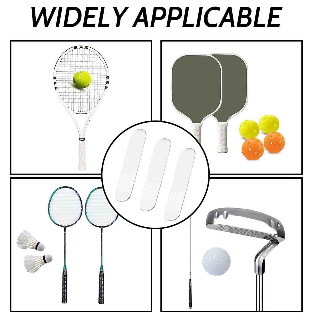 Cinta de Plomo Adhesiva para Tenis de 15 Piezas, Cinta de Plomo para Golf de 3 Gramos Cinta de Plomo para Pico de Pádel Protege los Bordes de la Paleta, Añade Contrapeso, Plateada