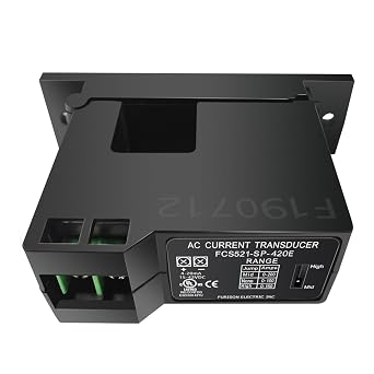 FCS521-SP-420E AC Current Transmitter, 0-50A Split Core, 4-20mA Output, High Accuracy, 2000V Isolation, for PLC & Industrial Automation