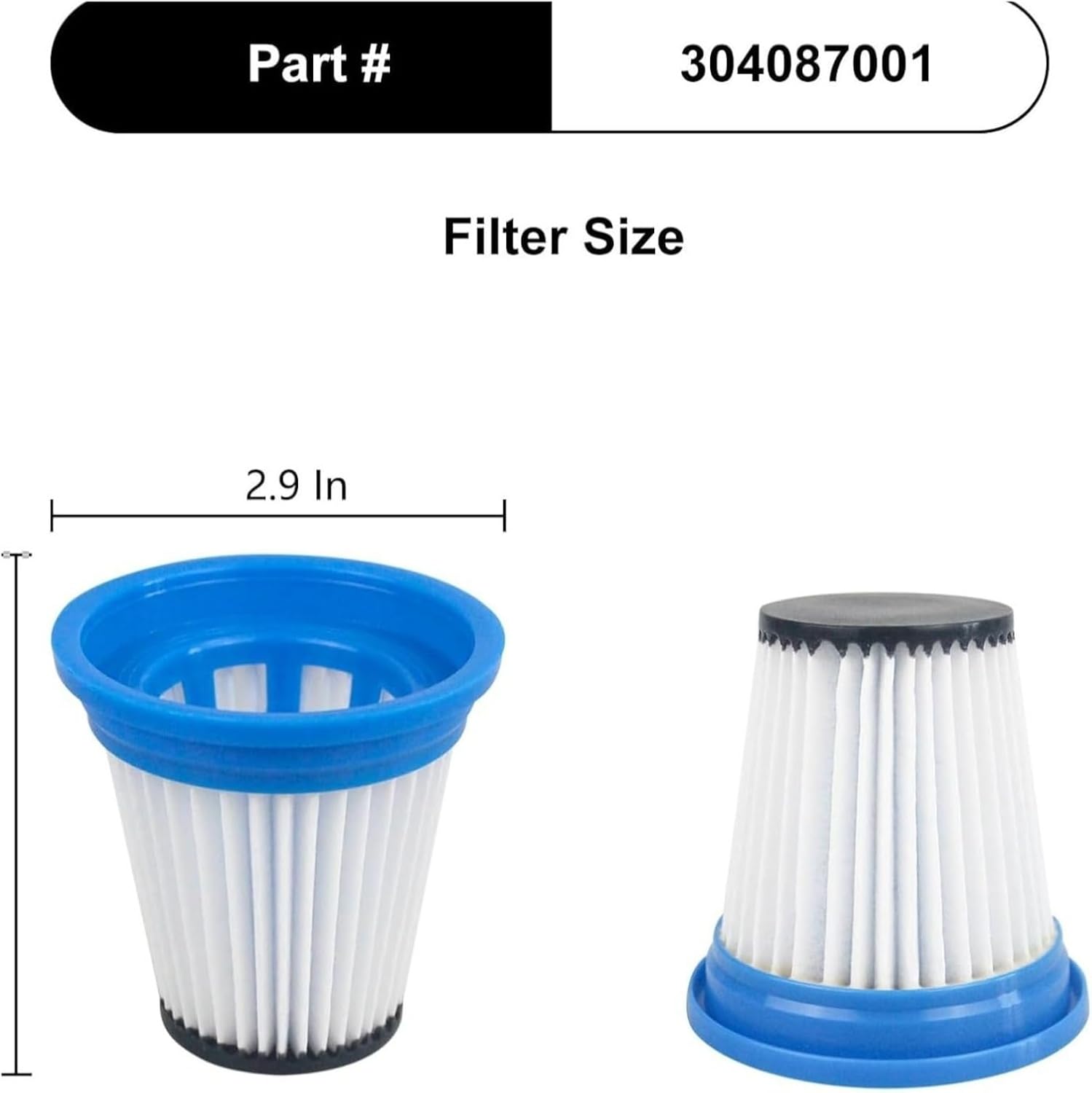 Compatible For Kenmore，520280 DS1030 DS1020 Vacuum Cleaner Filter Replacement.