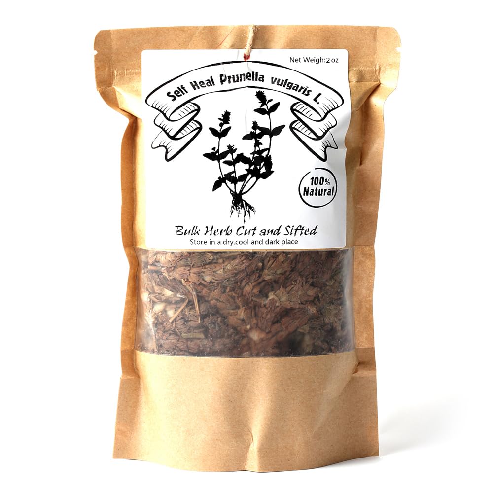 EidolonGreen [China Medicinal Herb] Wild Prunella Spike Dried, Self Heal Prunella vulgaris L,Bulk(Loose) Herb Cut and Sifted,(xia ku cao/夏枯草) Natural 100% Health Tea (2 Ounce (Pack of 1))