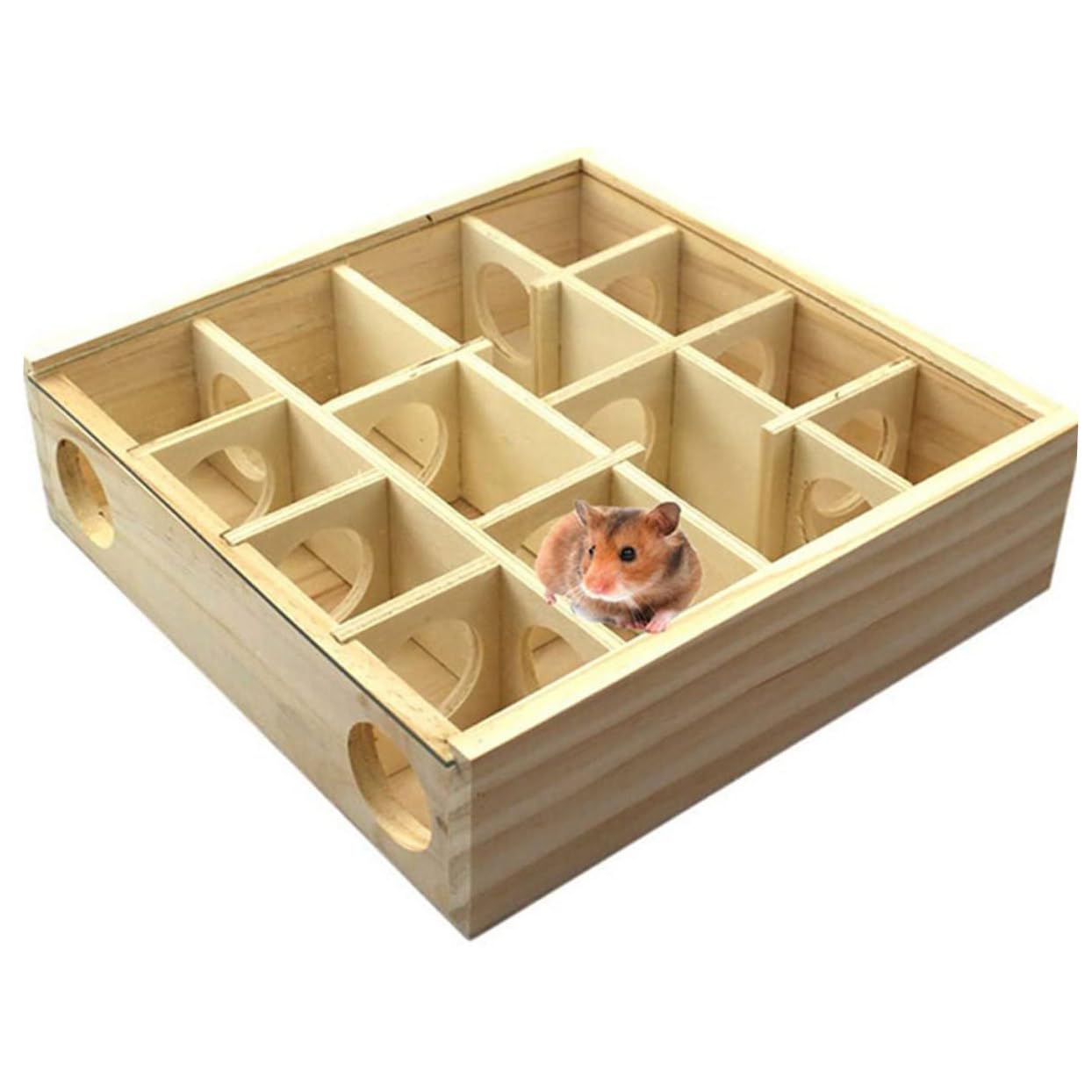 Hamster Labyrinthspielzeug mit Mehreren Gittern Khaki