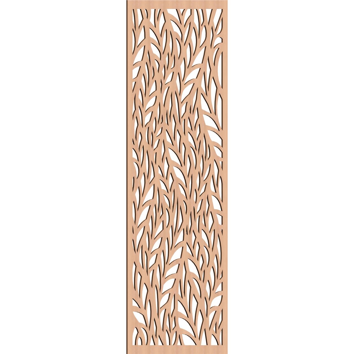 Ortonville Decorative Pierced Fretwork Wood Wall Panels, 31 3/8"W x 79 3/8"H x 1/4"T, Alder