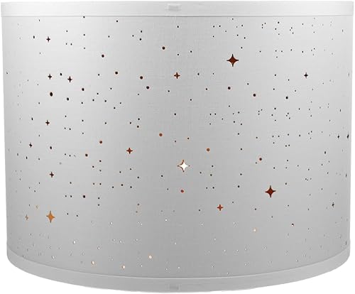 Miniatura 7 de BESTOYARD Pantalla de tambor de 12.99 x 9.44 pulgadas para lámpara de mesa, lámpara de pie, luz de escritorio, luz colgante, extraíble y fácil de