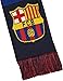 Icon Sports Officially Licensed FC Barcelona Soccer Supporter Scarf – “Més Que Un Club” Blaugrana Knit Fan Scarf with FCB Crest - Home
