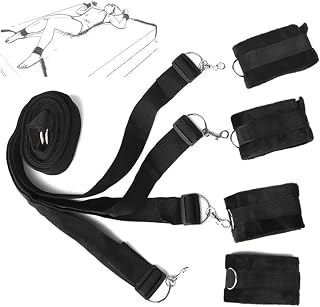 QiKKago Pulsera De Fitness AeróBico Interior De Nylon CóModo Negro Ajustable Multifuncional No Lineal para Entrenamiento De Fuerza De Manos Y Piernas - D9