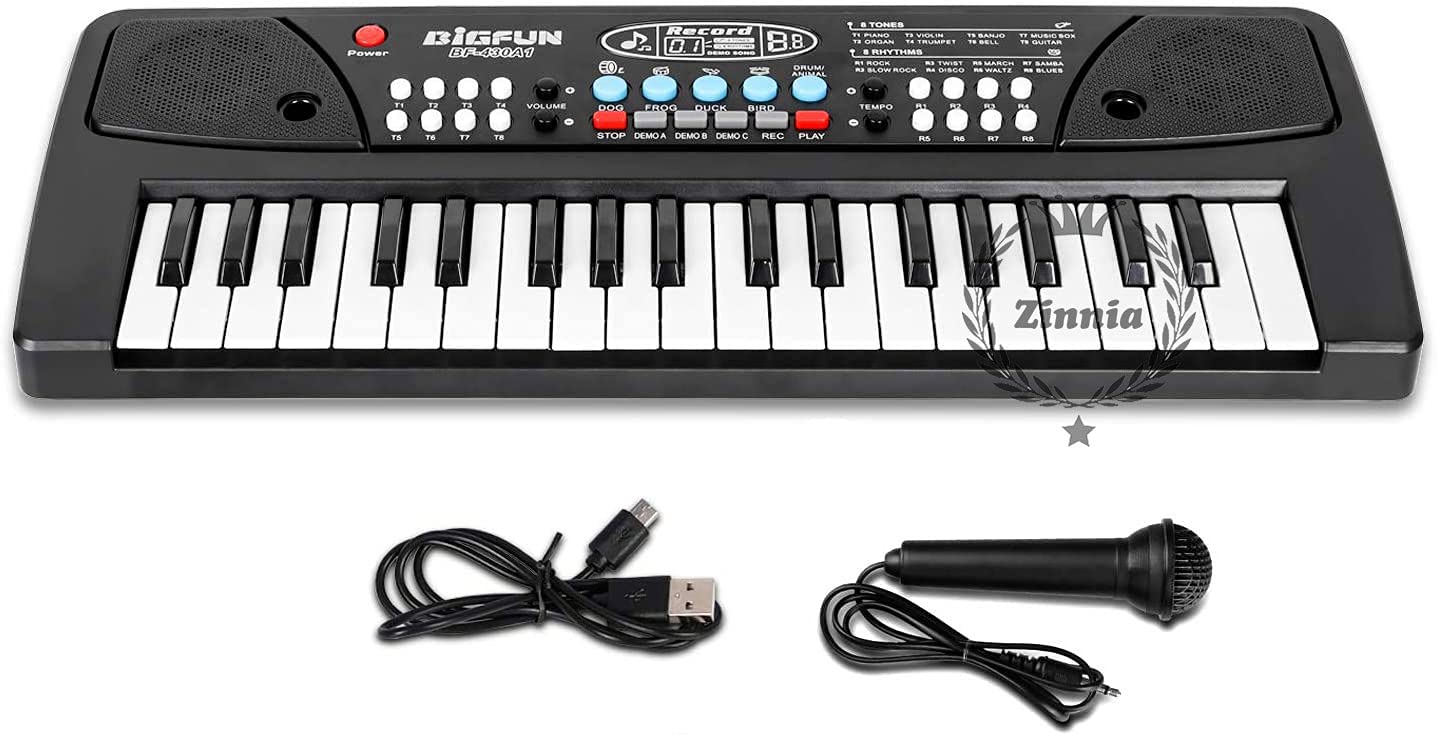 Zinnia Kids Piano Keyboard, Piano for Kids with Microphone Portable Electronic Keyboards for Beginners 37 Keys Kid Musical Toys Pianos for Girls Boys Ages 3-8 (37 Key Piano for Kids) (B096KQFP1R) Amazon Price History, Amazon Price Tracker