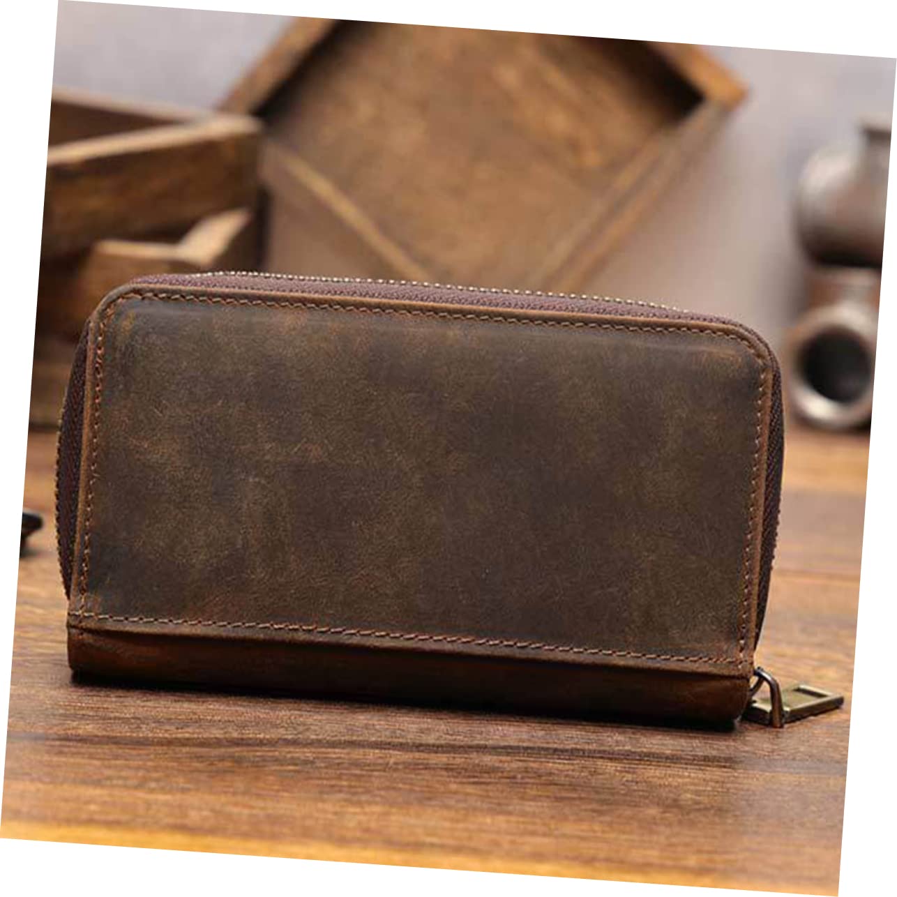 Cabilock Leder Uhrenetui Reise Organizer Tragbare Aufbewahrungsbox Mit Robustem Reißverschluss Für Herren Damen Geschäftsreise Kompakte Uhrenbox