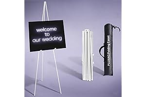 PUJIANG 63" White Easel for Signs