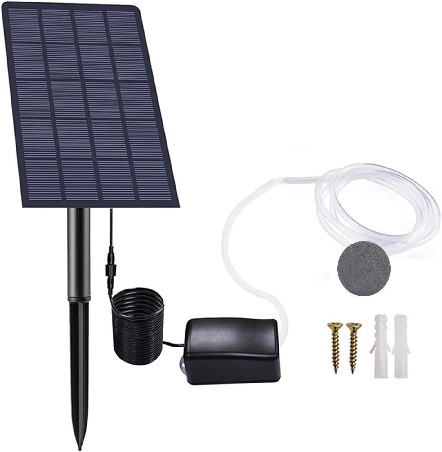 SolarLuftpumpenSet 2,5 W SolarLuftpumpe Aquarium und