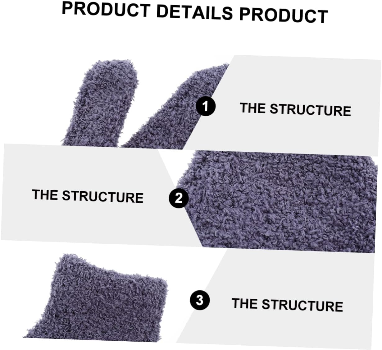 6pairs Warm Gloves Half Fleece of Winter Driving Gloves for Women Men Black White