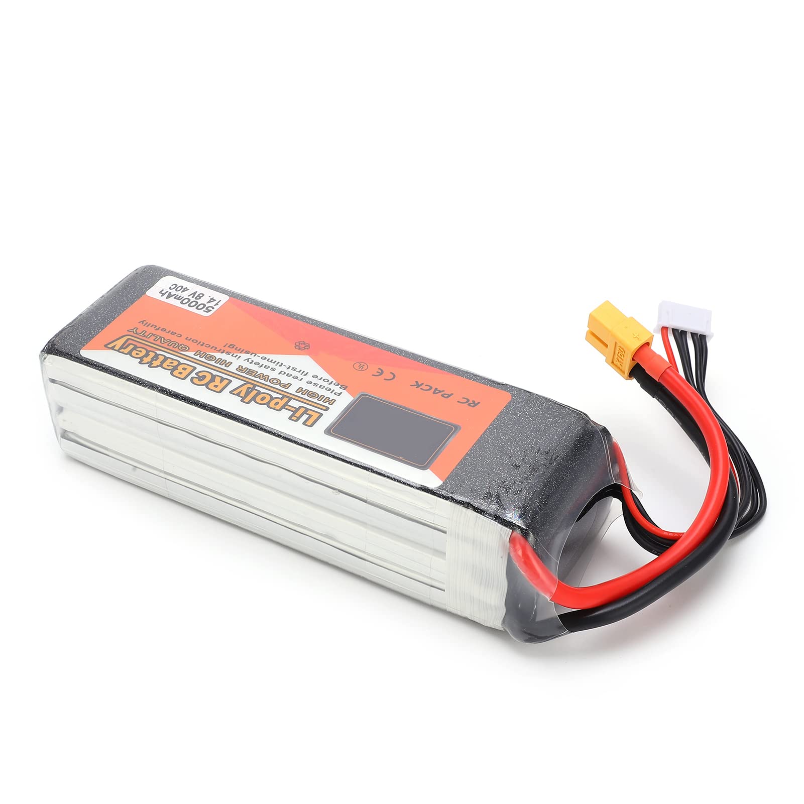 Batería de litio de larga duración 14,8 V 5000 mAh 40c para FPV Racing Drone y RC Quadcopter Máxima Energía Conversión Batería de Litio