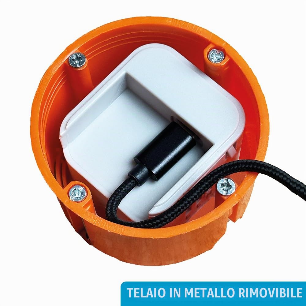 Caricatore USB-C da incasso 20 W | per alimentazione permanente di tablet e dispositivi USB | compatibile con iPad, Samsung Tab, Lenovo Tab e molti altri | cavo USB-C incluso