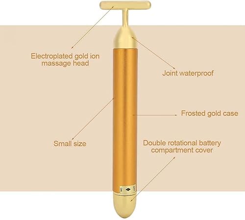 Miniatura 4 de Masajeador facial eléctrico de oro de 24 quilates para adelgazar la cara, levantar y reafirmar la piel de la cara, herramienta de masaje facial en