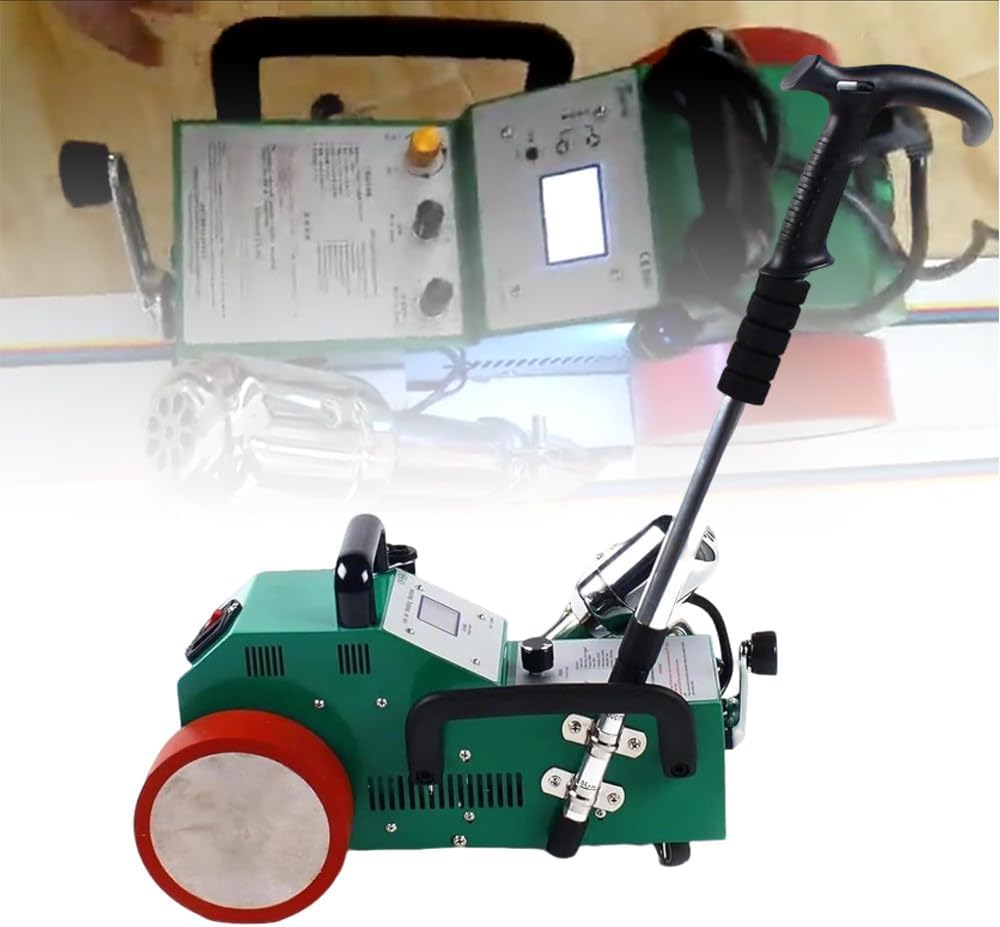 Hot Air Welding Machine,Automatic Seaming Equipment,Temperature Control 20-680℃,Automatic Sleep Mode,for Plastic Lightbox Applications,Plastic Fabric,Flex Banner