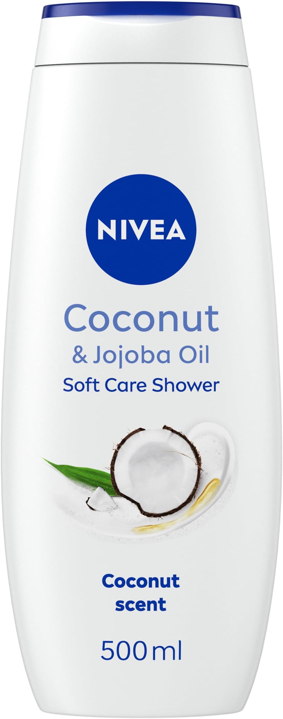 NIVEA Coconut & Jojoba Oil Shower Cream (500ml), Moisturising Body Wash with Coconut and Jojoba Oil, Caring Body Wash for Women, for Soft and Supple Skin