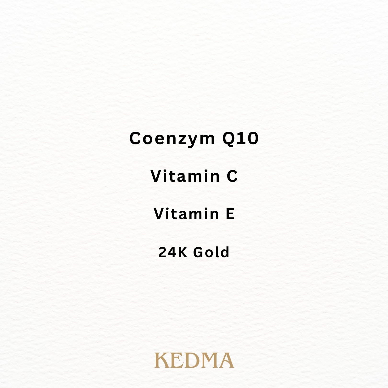 KEDMA - Gesichtsserum mit 24K Gold, Q10 und Multivitaminen - 60ml | 24K-Gold-Gesichtsserum mit Q10 und Multivitaminen spendet Feuchtigkeit und unterstützt Festigkeit und Ausstrahlung.