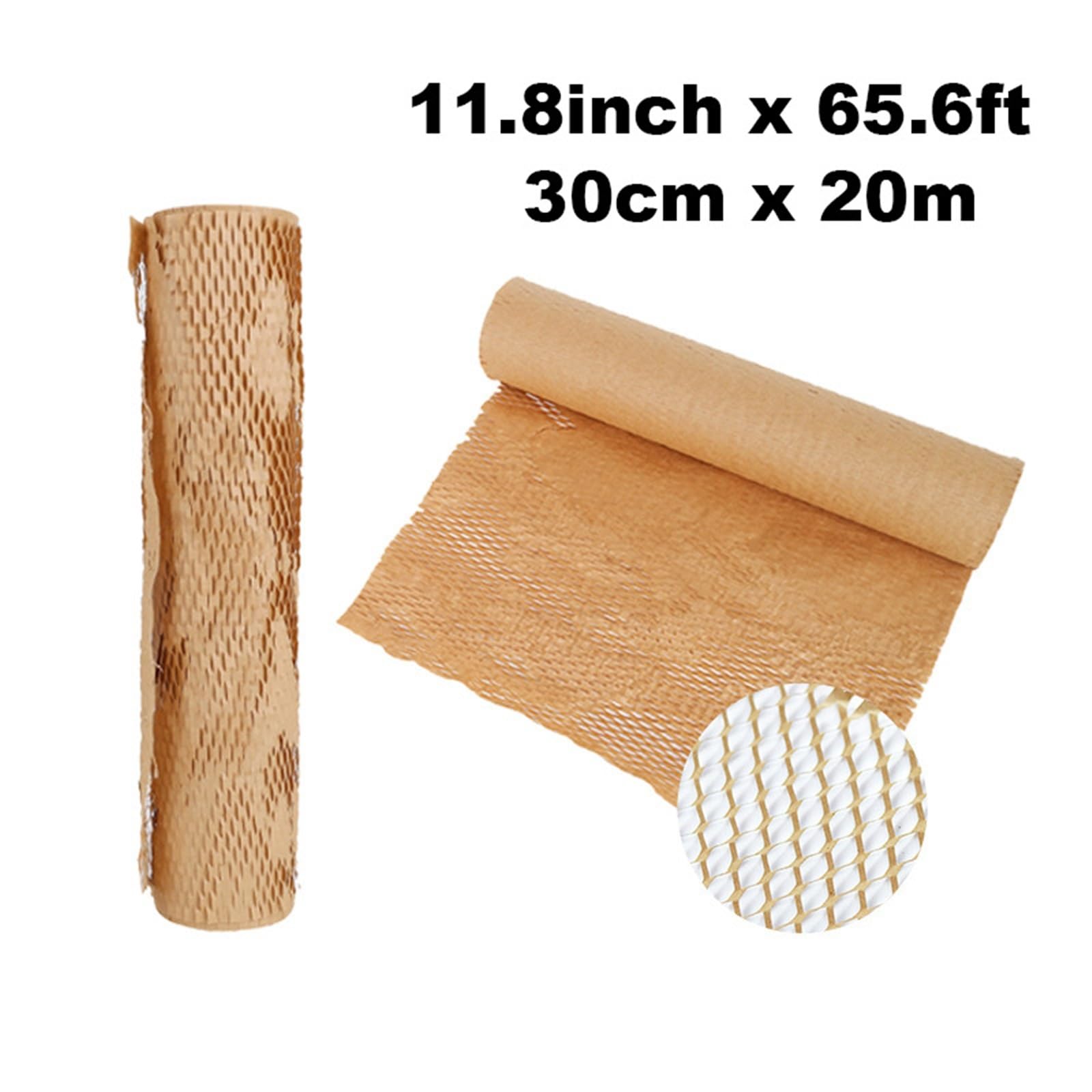 Papier pakowy o strukturze plastra miodu, Papier do pakowania w kształcie plastra miodu, brązowy, wiele rozmiarów(Brown 30x20m)
