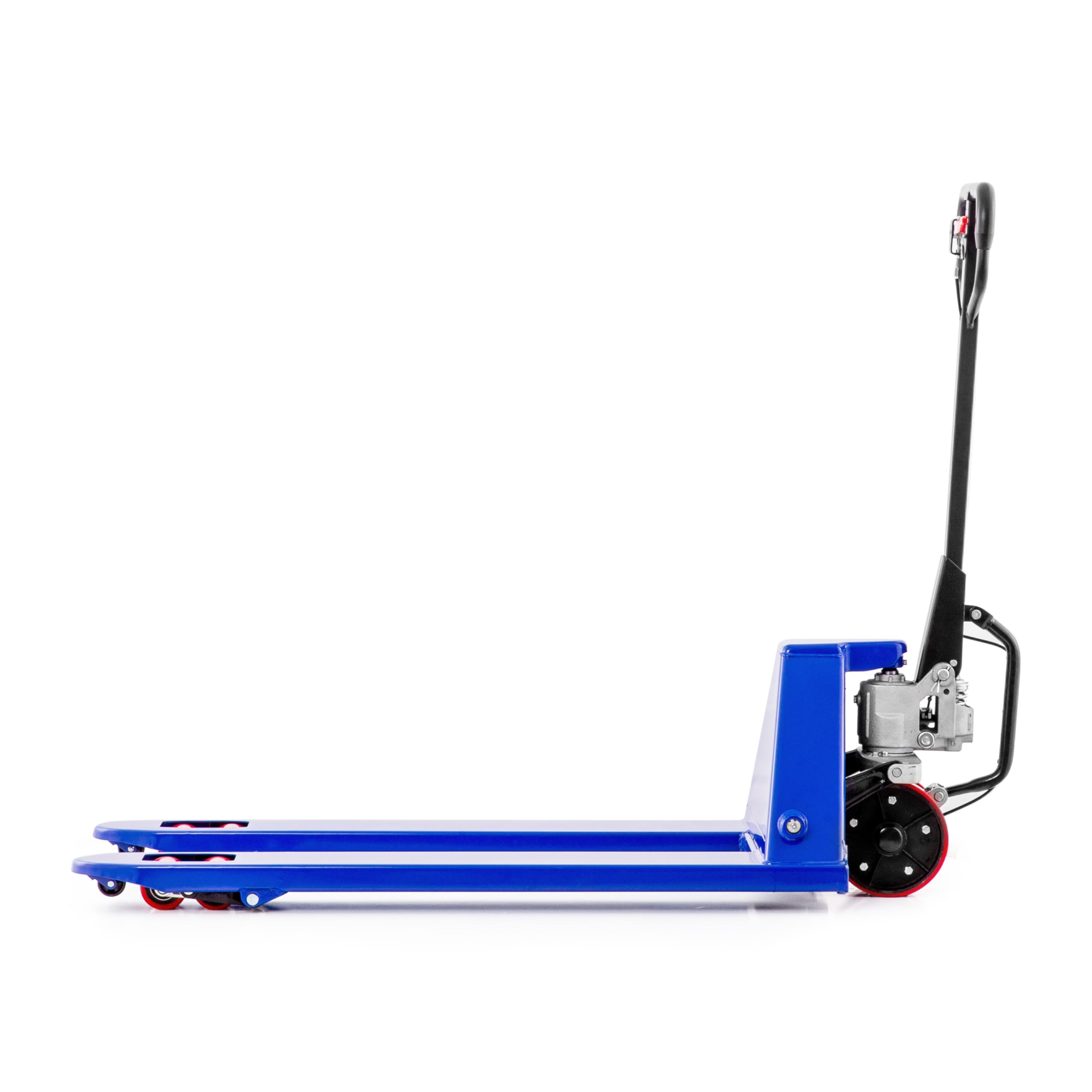 Pallit Hubwagen START mit Anfahrhilfe | 2500 kg Tragkraft | 1150 mm Gabellänge | PU Rollen | Palettenwagen Gabelhubwagen