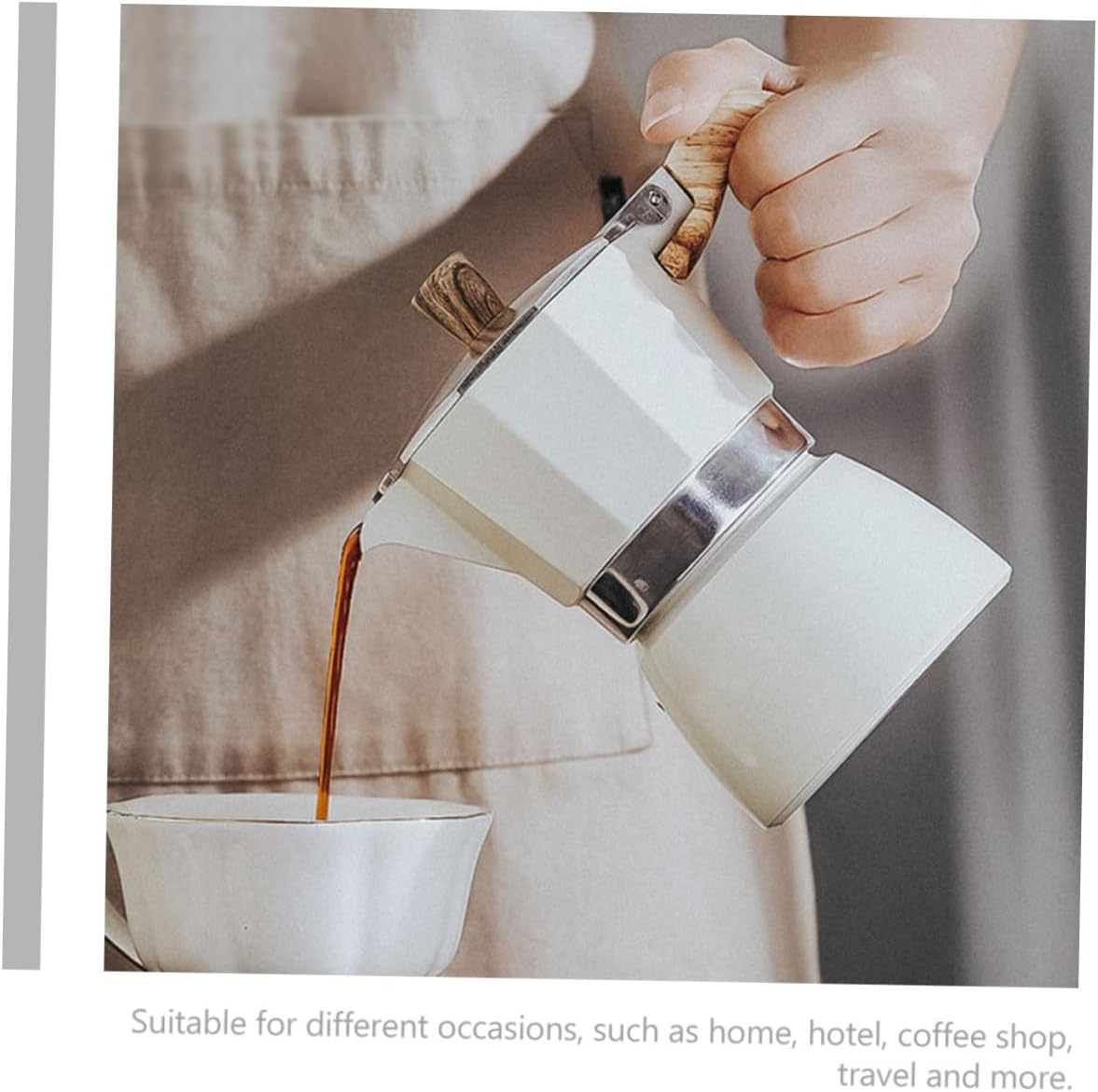 Coffee Pot European-style Mocha Maker for Hand Brewing for Home and Office Ergonomic Design Safe Materials Coffee Gift