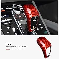 Vista 3 de Cubierta de fibra de carbono real para Porsche Cayenne/Porsche Cayenne New Energy 2018-2025 Porsche Cayenne Accesorios (rojo)