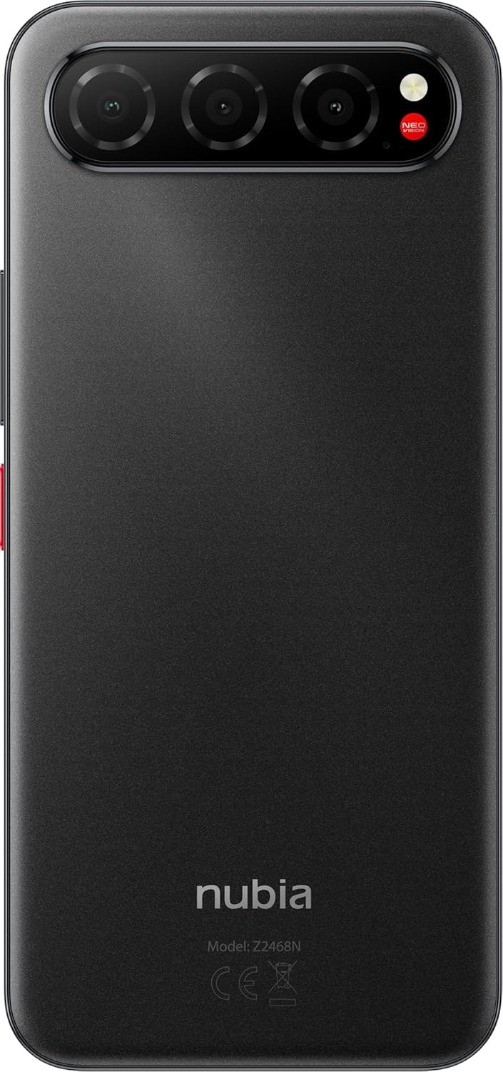 Smartphone 5G ultrasottile, Display AMOLED 6,78", 512 GB, RAM 8 GB, Tripla fotocamera AI 50MP, Batt. 5000mAh, resiste a acqua e polvere (IP68 & IP69), Titanimu Black