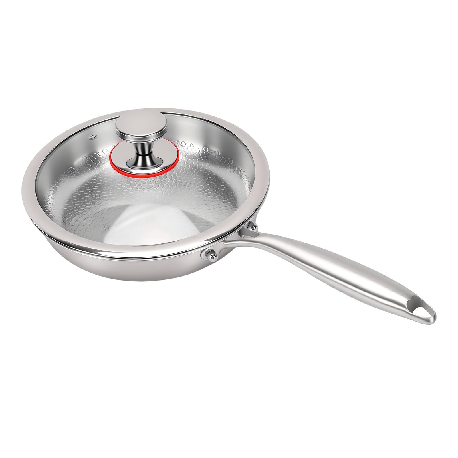 Padella in Acciaio Inox 26 Cm con Coperchio
