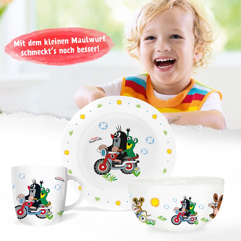 Trötsch Der kleine Maulwurf Geschirrset Motorrad