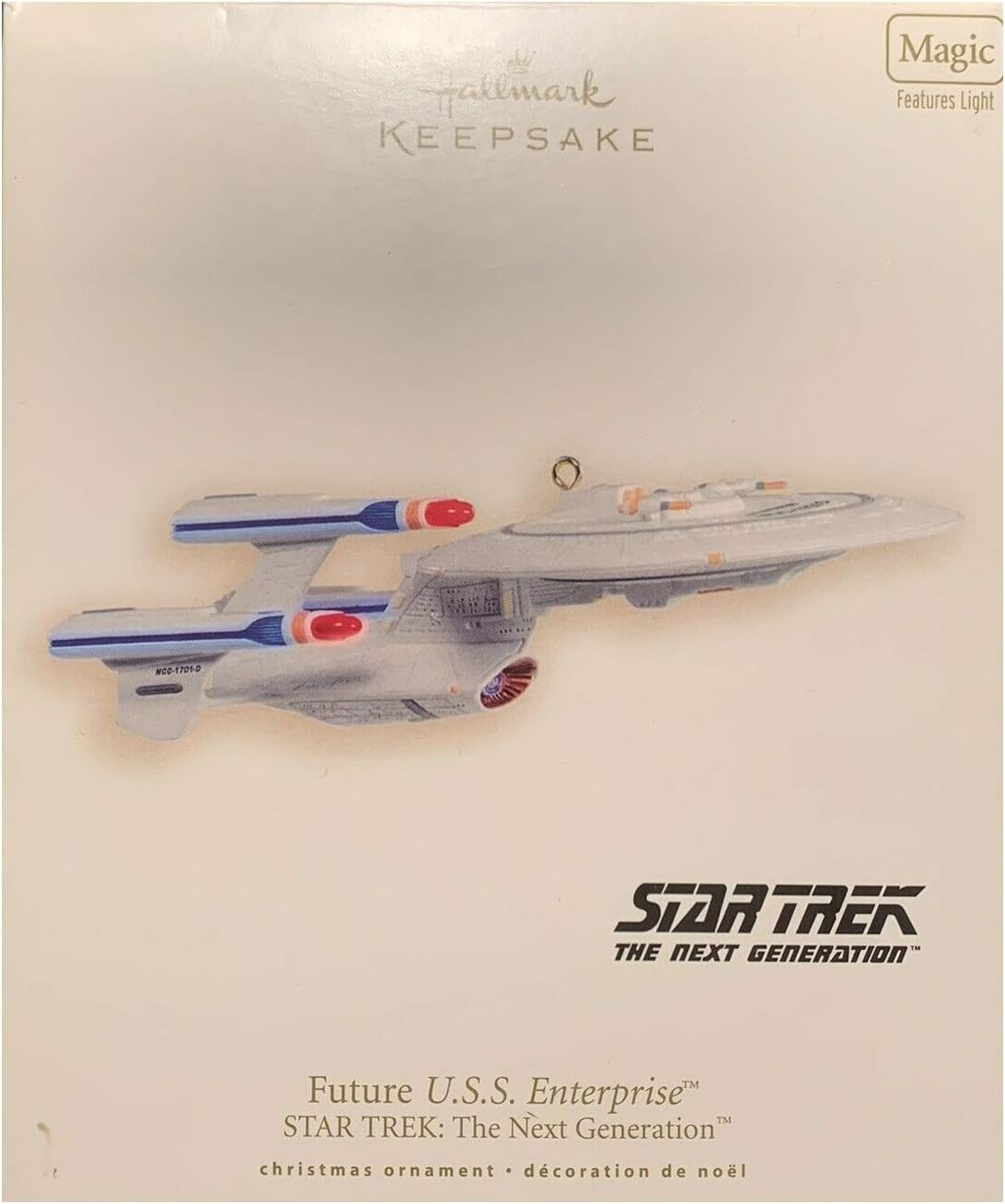 Future USS Enterprise Star Trek The Next Generation 2007 Hallmark Ornament