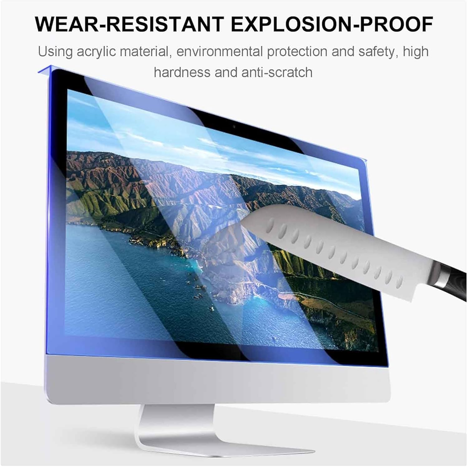 Blue Light Blocking Screen Protector Panel for 34 inch, Hanging Anti Glare Blocking Filter Panel for Eye Protection, 34in 21:9 Widescreen Monitor Anti-Scratch Computer LED PC Monitor